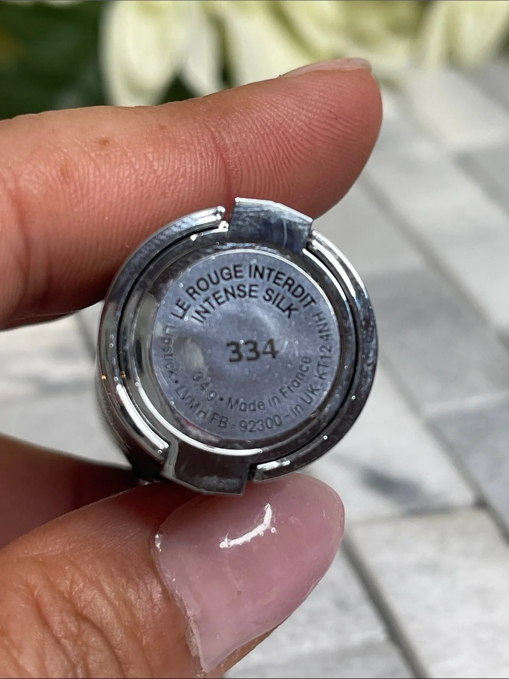Givenchy Lipstick with Silver-Black Case 334 new no box